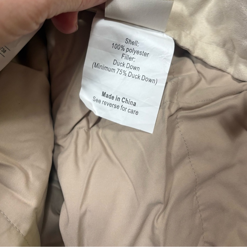 Woolrich Home Faux Suede Down Throw 50 in x 70 beige - Picture 5 of 7